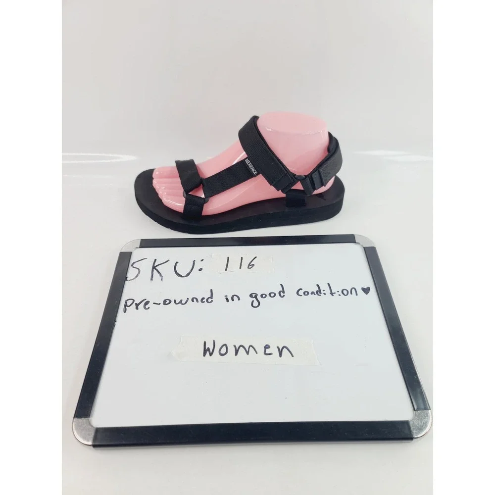 Merence Lightweight, Adjustable Strappy, Shoes Sandals Women,‎ Size 8 Black